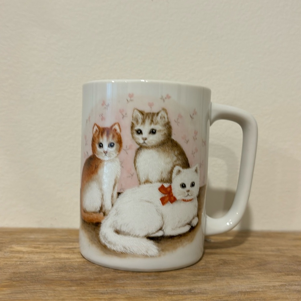 Vintage Otagiri Mug with cats